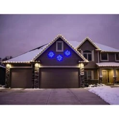 2.5 Ft. 100-Light LED Blue Snowflake Novelty Light -Northlight Shop christmas novelty lights ffchled030 str0 bl 1f 1000