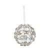 Handcrafted Silver Crystal Floral Chain Wrapped Globe Christmas Ornament (4-Pack) -Northlight Shop christmas ornament sets 7380a0084d9348 64 1000