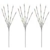 3 Count 29 In. H 60-Light Multi-Color Twinkling LED Twig Tree Pathmarkers