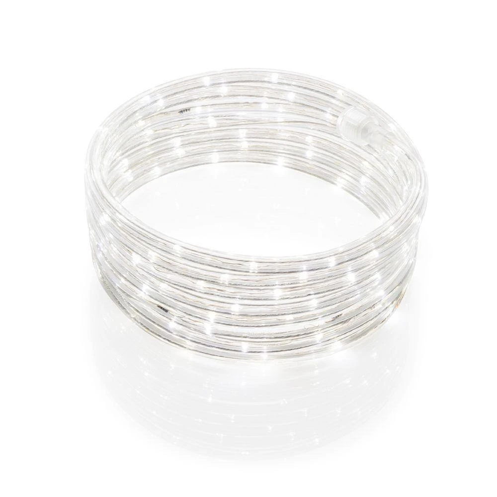 Value Pack - 6 Pack -16 Ft. 108-Lights Cool White All Occasion Indoor Outdoor LED Rope Light 360-Degree Shine Decoration 2 Value Pack - 6 Pack -16 Ft. 108-Lights Cool White All Occasion Indoor Outdoor LED Rope Light 360-Degree Shine Decoration - Image 2