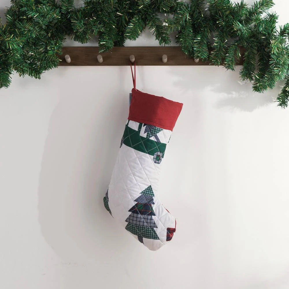 17.5 In. Multi-Colored Polyester Microfiber Vintage Truck Christmas Stocking 6 17.5 In. Multi-Colored Polyester Microfiber Vintage Truck Christmas Stocking - Image 6