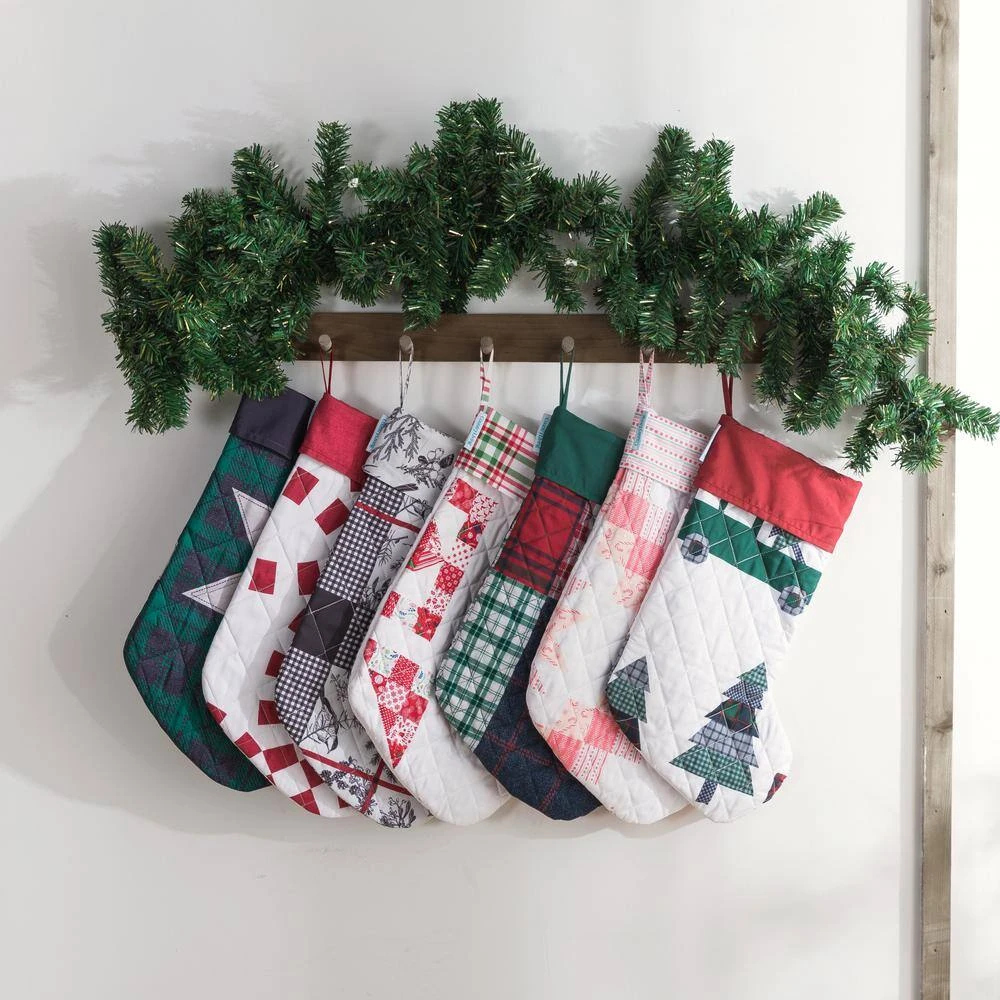 17.5 In. Multi-Colored Polyester Microfiber Vintage Truck Christmas Stocking 2 17.5 In. Multi-Colored Polyester Microfiber Vintage Truck Christmas Stocking - Image 2
