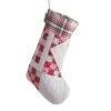17.5 In. Red Polyester Microfiber Angelina Christmas Stocking -Northlight Shop christmas stockings cl202mu18 64 1000