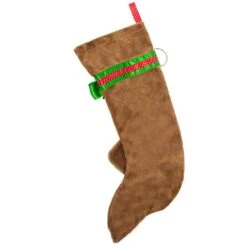 22 In. Tan Dachshund Dog Faux Fur Christmas Stocking -Northlight Shop christmas stockings hh15 4f 1000
