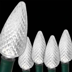 SuperBright 16 Ft. 25-Light LED Cool White C9 String Light Set