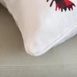 50 In. X 60 In. Polyester Microfiber Christmoose Christmas Throw With 18 In. Square Pillow -Northlight Shop christmas textiles cl107muos 1f 1000