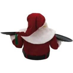 25 In. Christmas Musical Santa Claus With 2 Serving Plates -Northlight Shop christmas time christmas figurines ct sc036 1rd2 1d 1000