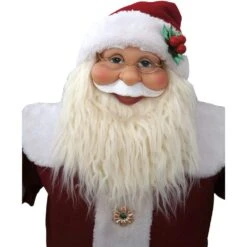 25 In. Christmas Musical Santa Claus With 2 Serving Plates -Northlight Shop christmas time christmas figurines ct sc036 1rd2 c3 1000