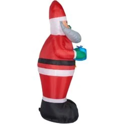 10 Ft. X 5 Ft. Santa Holding HO HO HO Banner Christmas Inflatable With Storage Bag 15 10 Ft. X 5 Ft. Santa Holding HO HO HO Banner Christmas Inflatable With Storage Bag -Northlight Shop christmas time christmas inflatables ct santa101 l 77 1000
