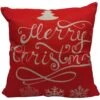 15.5 In. Red And White Merry Christmas Throw Pillow -Northlight Shop christmas time christmas textiles ct xmasplw red3 64 1000