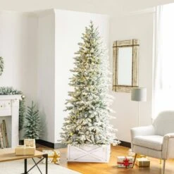 26 In. L Washed White Wooden Tree Collar(KD) -Northlight Shop christmas tree collars 2004600007 77 1000