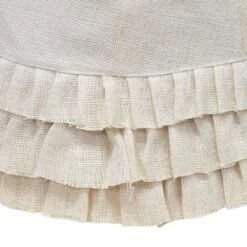 New Traditions 26 In. Ivory Burlap Tiered Ruffles Round Christmas Tree Collar 9 New Traditions 26 In. Ivory Burlap Tiered Ruffles Round Christmas Tree Collar -Northlight Shop christmas tree collars 2266101 1dd 1f 1000