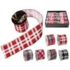 2.5 In. X 9 Ft. 6 Assorted Plaids And Tartans Xmas Ribbon (24-Pack)
