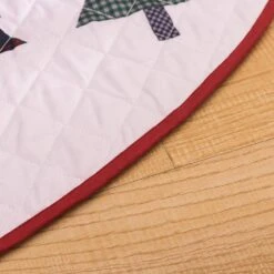 48 In. Vintage Truck Polyester Microfiber Quilted Tree Skirt 21 48 In. Vintage Truck Polyester Microfiber Quilted Tree Skirt -Northlight Shop christmas tree skirts cl201mu21 fa 1000