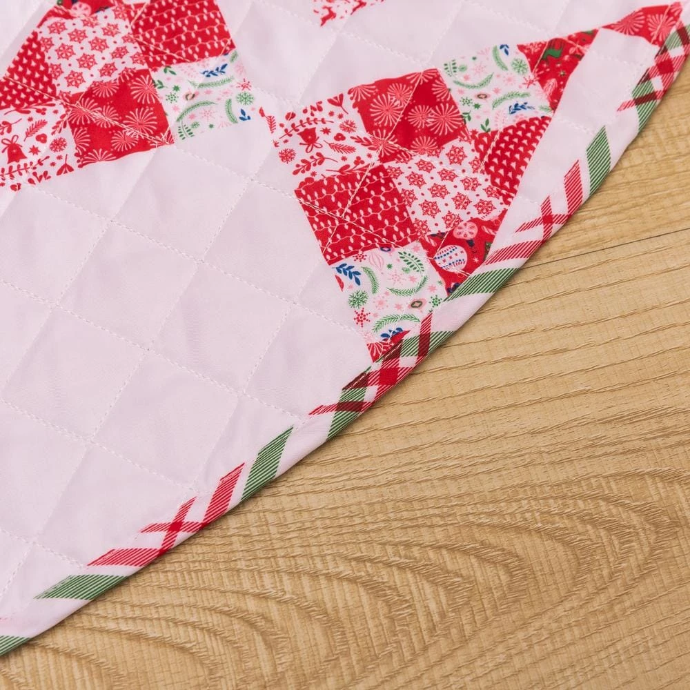 48 In. Angelina Polyester Microfiber Quilted Tree Skirt 9 48 In. Angelina Polyester Microfiber Quilted Tree Skirt - Image 9