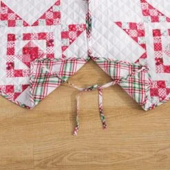 48 In. Angelina Polyester Microfiber Quilted Tree Skirt 15 48 In. Angelina Polyester Microfiber Quilted Tree Skirt -Northlight Shop christmas tree skirts cl202mu21 66 1000