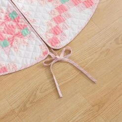 48 In. Retro Star Polyester Microfiber Quilted Tree Skirt -Northlight Shop christmas tree skirts cl203mu21 1f 1000