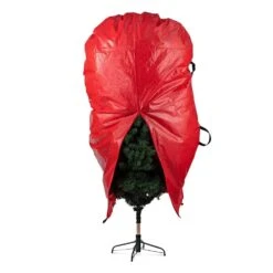 Red Waterproof Upright Tree Storage Bag For Trees Up To 7.5 Ft. Tall