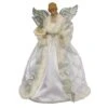Angel 16 In. Silver And White Christmas Tree Topper With Harp 7 Angel 16 In. Silver And White Christmas Tree Topper With Harp -Northlight Shop christmas tree toppers 3040 64 1000