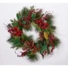 22 In. Artificial Water Proof Mixed Green Berry Wreath -Northlight Shop christmas wreaths 7229 64 1000