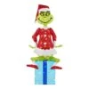 5 Ft 3D Holiday Grinch Lighted Tinsel Yard Sculpture 15 5 Ft 3D Holiday Grinch Lighted Tinsel Yard Sculpture -Northlight Shop christmas yard decorations 21gm11501 64 1000