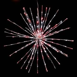 32 In. Pure White/Red LED Christmas Spritzer