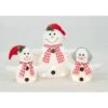 Set Of 3 Plush Snowman Family Sculpture 14 Set Of 3 Plush Snowman Family Sculpture -Northlight Shop christmas yard decorations es 67334 64 1000
