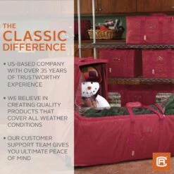 Cranberry Seasons Holiday Lights Storage Duffel -Northlight Shop classic accessories christmas light storage 57 007 014301 00 40 1000