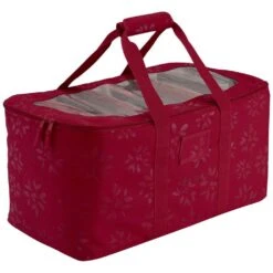 Cranberry Seasons Holiday Lights Storage Duffel