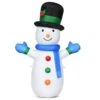 4 Ft. Pre-lit LED Lights Christmas Snowman Christmas Inflatable With Strong Weather Resistance -Northlight Shop costway christmas inflatables ms2j 2859u1 64 1000