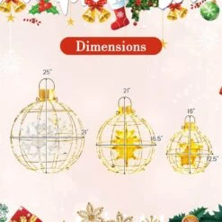1.75 Ft. 732-Count Bright LED Lights Gold Christmas Lantern Balls Ornaments Yard Decoration 15 1.75 Ft. 732-Count Bright LED Lights Gold Christmas Lantern Balls Ornaments Yard Decoration -Northlight Shop costway christmas novelty lights hcst04665 fa 1000
