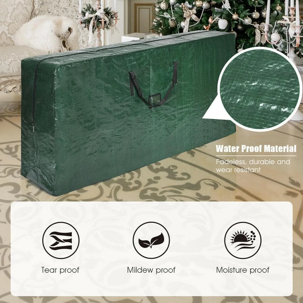Green Artificial Tree Storage Bag For Trees Up To 9 Ft. Tall 3 Green Artificial Tree Storage Bag For Trees Up To 9 Ft. Tall - Image 3