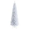 7 Ft. Un-Lit Slim Artificial Christmas Tree Pencil With Metal Stand White 11 7 Ft. Un-Lit Slim Artificial Christmas Tree Pencil With Metal Stand White -Northlight Shop costway unlit christmas trees ghm0470 64 1000