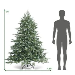 6 Ft. Unlit Artificial Christmas Tree Spruce Hinged Tree 10 6 Ft. Unlit Artificial Christmas Tree Spruce Hinged Tree -Northlight Shop costway unlit christmas trees ms2j 3592 c3 1000