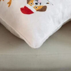 50 In. X 60 In. Polyester Microfiber Paws Christmas Throw With 18 In. Square Pillow -Northlight Shop country living christmas textiles cl105muos 1f 1000