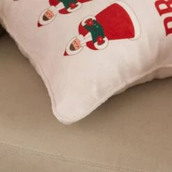50 In. X 60 In. Polyester Microfiber Preachin Christmas Throw With 18 In. Square Pillow 11 50 In. X 60 In. Polyester Microfiber Preachin Christmas Throw With 18 In. Square Pillow -Northlight Shop country living christmas textiles cl108muos 1f 1000