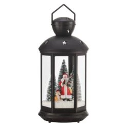 Tabletop Christmas Holiday Winter Scene Falling Snow Music Snowglobe Diorama Lit Lantern Decoration - Black 7 Tabletop Christmas Holiday Winter Scene Falling Snow Music Snowglobe Diorama Lit Lantern Decoration - Black -Northlight Shop danya b christmas centerpieces uw1216bk 77 1000