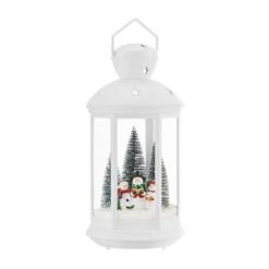 Tabletop Christmas Holiday Winter Scene Falling Snow Music Snowglobe Diorama Lit Lantern Decoration - White 7 Tabletop Christmas Holiday Winter Scene Falling Snow Music Snowglobe Diorama Lit Lantern Decoration - White -Northlight Shop danya b christmas centerpieces uw1216wh 77 1000