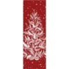 Christmas 2 Ft. X 6 Ft. Red Feather Christmas Tree Area Rug -Northlight Shop dark red haiimeid christmas doormats x25iu0105h 126 64 1000