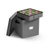 13 In. Gray 600D Polyester Holiday Ornament Storage Box 64-Ornaments -Northlight Shop decoration storage osd 109 gry h 64 1000