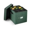 12 In. Green 600D Polyester Holiday Ornament Storage Box With Trays, 36-Ornaments -Northlight Shop decoration storage osd 118 tr grn h 64 1000