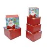 Square Boxes Jumbo Santa (Set Of 6) -Northlight Shop design plus christmas gift boxes 76857 64 1000