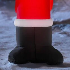 Disney 4 Ft. Inflatable Jack Skellington As Santa -Northlight Shop disney christmas inflatables 117679 1d 1000