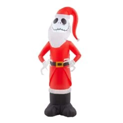 Disney 4 Ft. Inflatable Jack Skellington As Santa