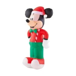 Disney 3.5 Ft. Inflatable Mickey Mouse In Holiday Outfit -Northlight Shop disney christmas inflatables 118706 40 1000