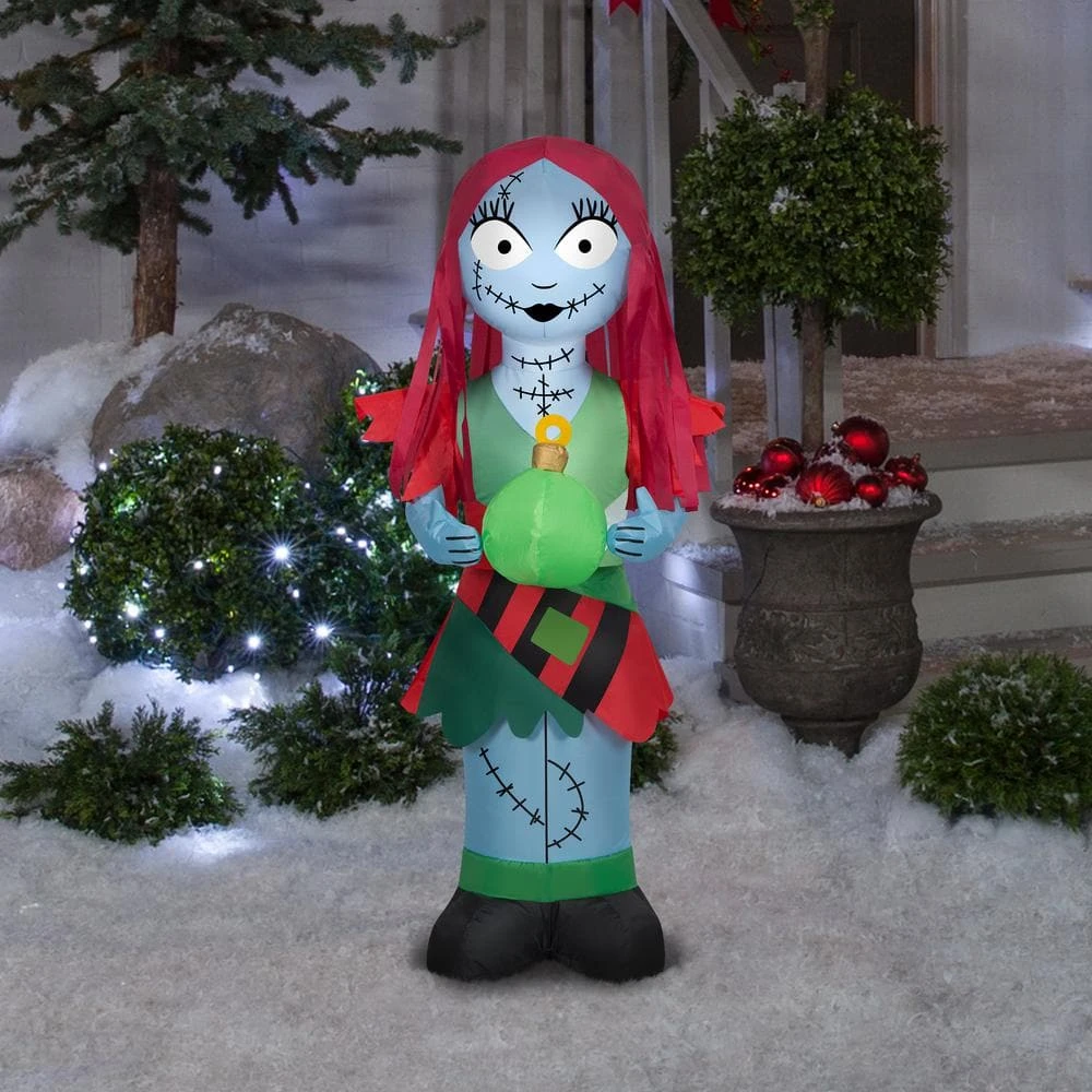 Disney 3 Ft. Tall X 1.2 Ft. W Christmas Inflatable Airblown-Sally In Holiday Outfit 4 Disney 3 Ft. Tall X 1.2 Ft. W Christmas Inflatable Airblown-Sally In Holiday Outfit - Image 4