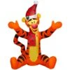 Disney 3 Ft. Tall X 2.7 Ft. W Christmas Inflatable Airblown-Tigger With Christmas Plaid Santa Hat And Scarf -Northlight Shop disney christmas inflatables g 883857 64 1000