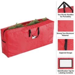 Premium Christmas Tree Storage Bag For Trees Up To 9 Ft. Tall -Northlight Shop elf stor christmas tree storage hwd630115 4f 1000