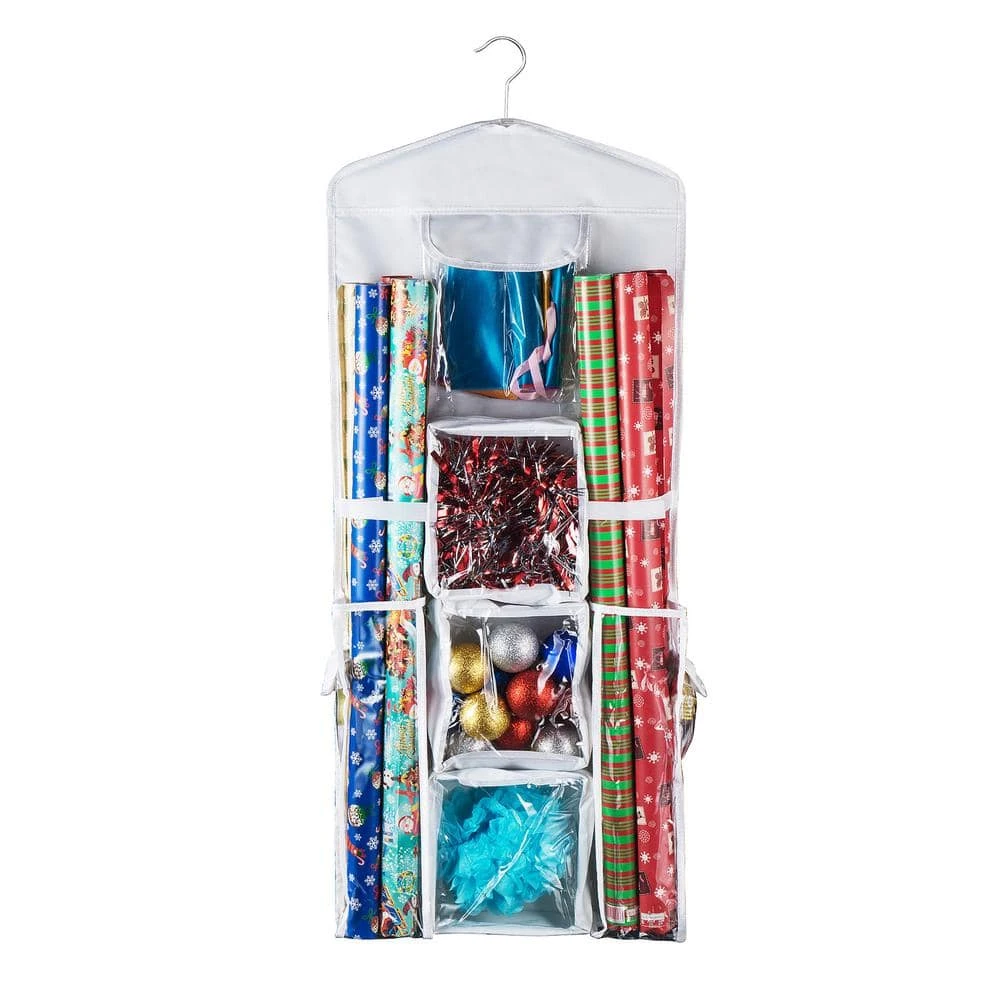 Deluxe Double Sided Hanging Gift Wrap And Bag Organizer Combo 7 Deluxe Double Sided Hanging Gift Wrap And Bag Organizer Combo - Image 7