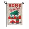 Evergreen 18 In. X 12.5 In. Home For The Holidays Camper Garden Burlap Flag -Northlight Shop evergreen christmas garage door decorations 14b8716 64 1000